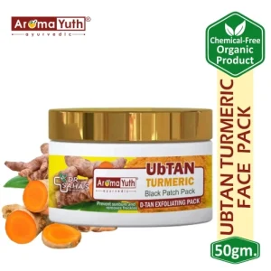 AROMAYUTH Ubtan Black Patch Face Pack